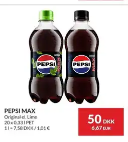 Nielsen Discount PEPSI MAX erbjuda