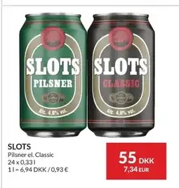 Nielsen Discount SLOTS Pilsner el. Classic erbjuda