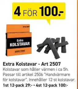 Engelsons Extra Kolstavar - Art 2507 erbjuda
