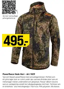 Engelsons Powerfleece Hede Herr - Art 1829 erbjuda