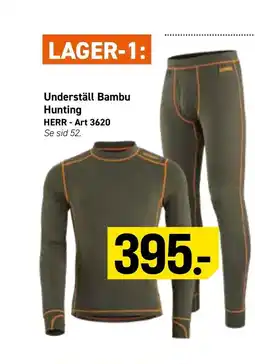 Engelsons Underställ Bambu Hunting HERR - Art 3620 erbjuda