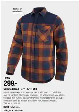 Engelsons Skjorta Island Herr - Art 1558 erbjuda