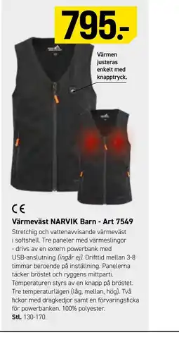 Engelsons Värmeväst NARVIK Barn - Art 754 erbjuda