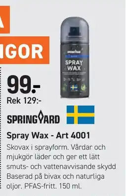Engelsons Spray Wax - Art 4001 erbjuda