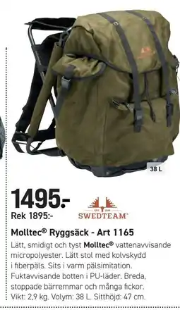 Engelsons Molltec® Ryggsäck - Art 1165 erbjuda