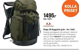 Engelsons Ridge 38 Ryggsäck grön - Art 1665 erbjuda