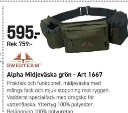 Engelsons Alpha Midjeväska grön - Art 1667 erbjuda