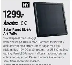 Engelsons Solar Panel BL-6A Art 7654 erbjuda