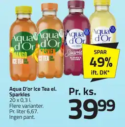 Fleggaard AQUA D'OR Ice tea el. sparkles erbjuda