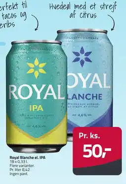 Fleggaard Royal blanche el. ipa erbjuda