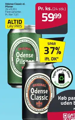 Fleggaard Odense classic el. pilsner erbjuda