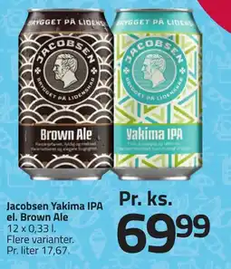 Fleggaard JACOBSEN Yakima ipa el. brown ale erbjuda