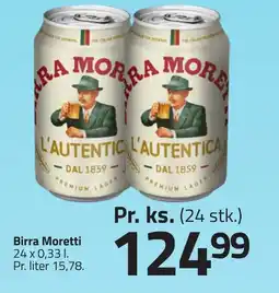 Fleggaard Birra moretti erbjuda