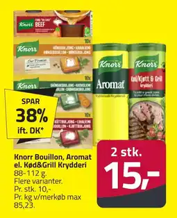 Fleggaard KNORR Bouillon, aromat el. kød&grill krydderi erbjuda