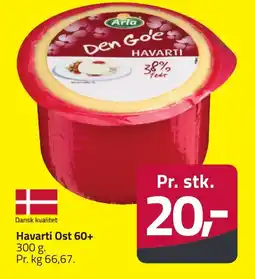 Fleggaard Havarti ost 60+ erbjuda