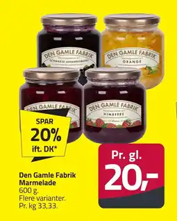 Fleggaard Den gamle fabrik marmelade erbjuda