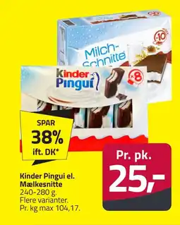 Fleggaard KINDER Pingui el. mælkesnitte erbjuda