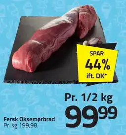 Fleggaard Fersk oksemørbrad erbjuda