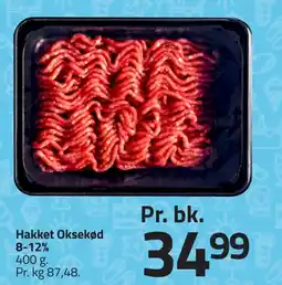 Fleggaard Hakket oksekød 8-12% erbjuda