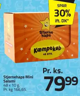 Fleggaard Stjernehaps mini salami erbjuda