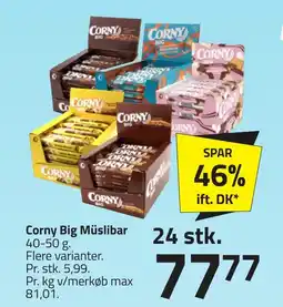 Fleggaard CORNY Big müslibar erbjuda