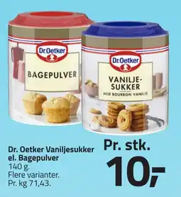 Fleggaard DR. OETKER Vaniljesukker el. bagepulver erbjuda