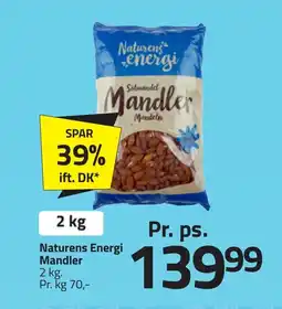 Fleggaard Naturens energi mandler erbjuda