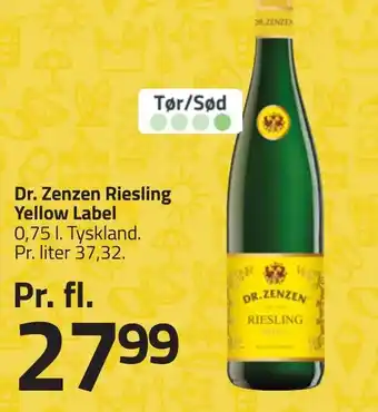 Fleggaard DR. ZENZEN Riesling yellow label erbjuda
