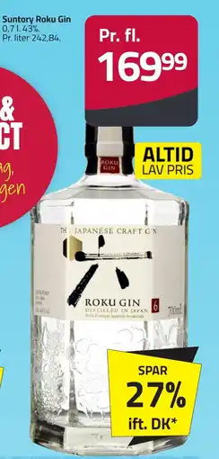 Fleggaard Suntory roku gin erbjuda