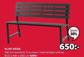 JYSK Klint Bänk erbjuda