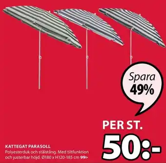 JYSK Kattegat Parasoll erbjuda
