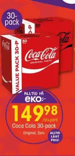 EKO Coca Cola 30-pack erbjuda