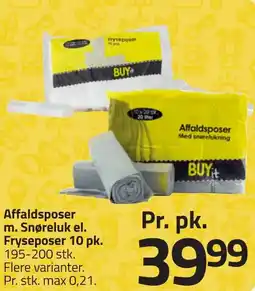 Fleggaard Affaldsposer m. Snøreluk el. Fryseposer 10 pk. erbjuda