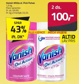 Fleggaard Vanish White el. Pink Pulver erbjuda
