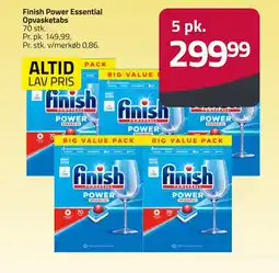 Fleggaard Finish Power Essential Opvasketabs erbjuda