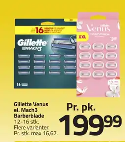 Fleggaard Gillette Ve Barberblade nus el. Mach3 erbjuda