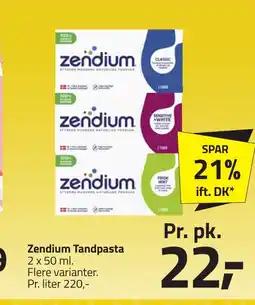 Fleggaard Zendium Tandpasta erbjuda