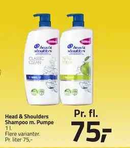 Fleggaard Head & Shoulders Shampoo m. Pumpe erbjuda