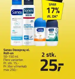 Fleggaard Sanex Deospray el. Roll-on erbjuda