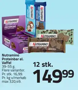 Fleggaard Nutramino Proteinbar el. Vaffel erbjuda
