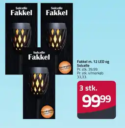 Fleggaard Fakkel m. 12 LED og Solcelle erbjuda