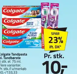 Fleggaard Colgate Tandpasta el. Tandbørste erbjuda