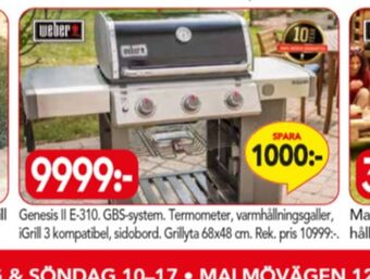 Bo Ohlsson Weber Gasolgrill erbjuda