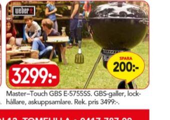 Bo Ohlsson Weber Klotgrill erbjuda