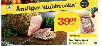 Hemköp Garant Julskinka erbjuda