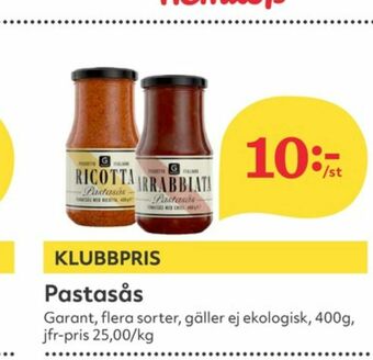 Hemköp Garant Pastasås erbjuda