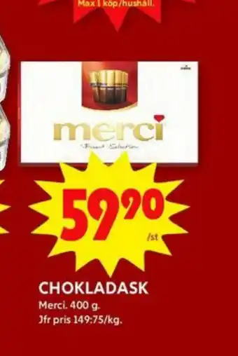 Merci Chokladask