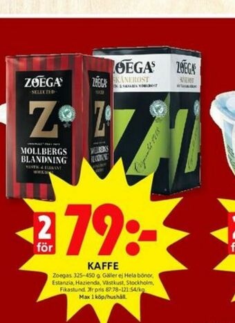 ICA Kvantum Mollbergs Blanding Kaffe malet erbjuda