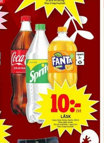 ICA Maxi Fanta Läskedryck erbjuda