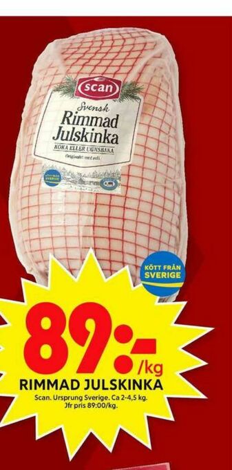 ICA Maxi Scan Julskinka erbjuda